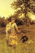 Frederick Morgan The Garland, oil painting on canvas